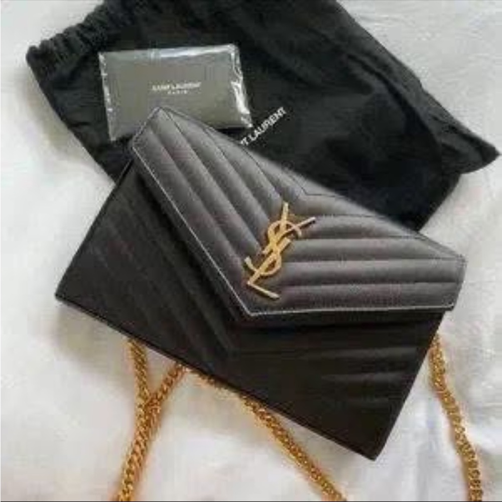 Black leather crossbody